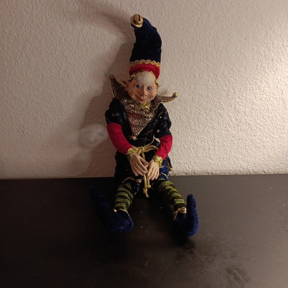EXQUISITE VTG Retired Katherine Collection 15" Bendable Black Pixie Elf Figurine - Picture 3 of 4
